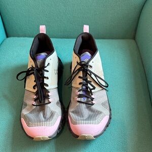 On Running Women's Pink and Black Athletic Shoes